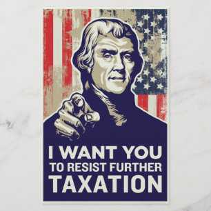 Jefferson, jag vill ha dig skatteresistens Flyer