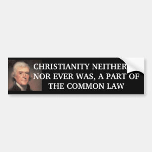 Jefferson.jpg INGEN AV KRISTENDOMEN ÄR, NOR Bildekal