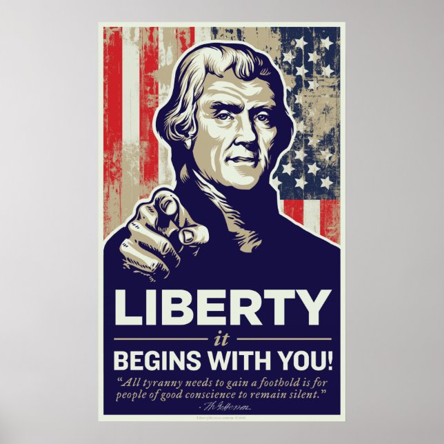 Jefferson Liberty börjar med att du skriver ut Poster (Framsidan)