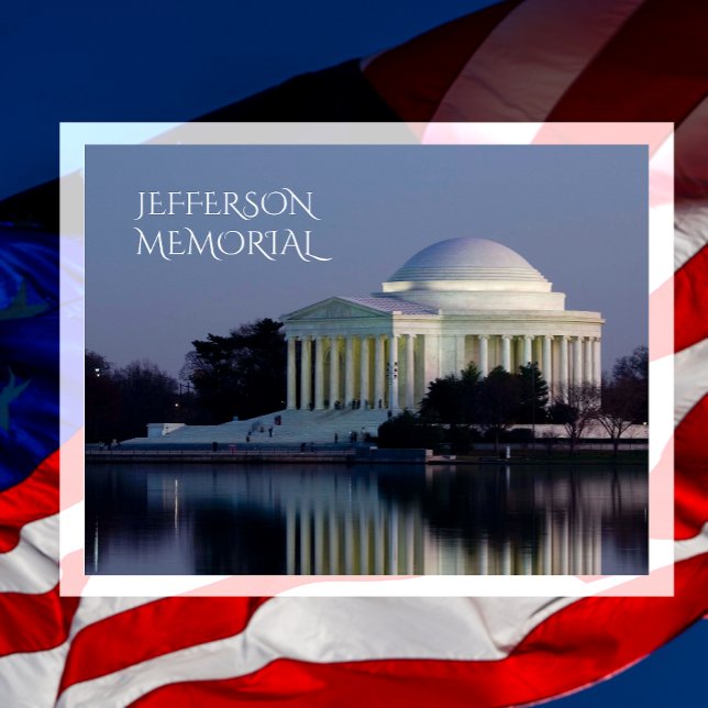 Jefferson Memorial Celebrate 250 years Vykort (Skapare uppladdad)