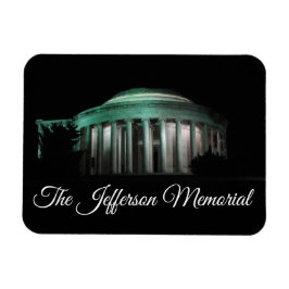 Jefferson Memorial på natten Magnet