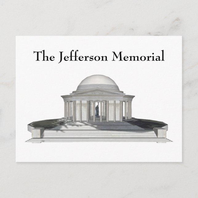 Jefferson Memorial: Postcard Vykort (Framsida)