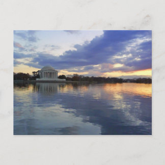 Jefferson Memorial Sunset vykort