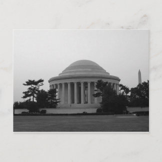 Jefferson Memorial Washington Monument Vykort