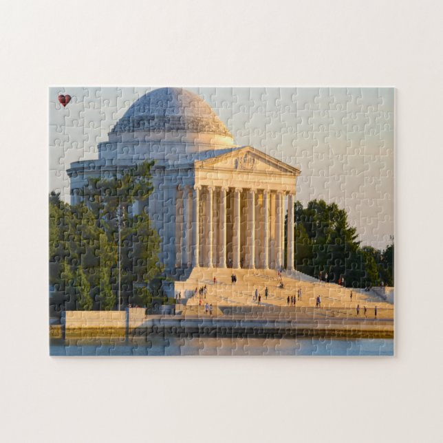 Jefferson Memorial Washington Pussel (Horisontell)