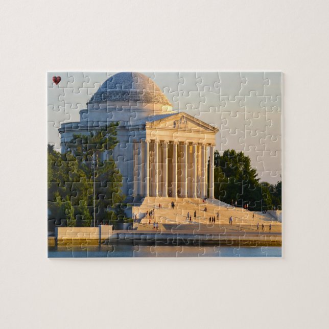 Jefferson Memorial Washington Pussel (Horisontell)