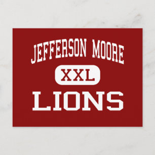 Jefferson Moore - Lejon - High School - Waco Texas Vykort