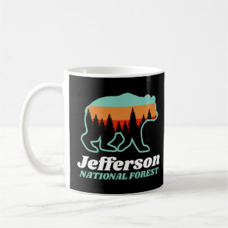 Jefferson National Forest Virginia VA Bear Retro Kaffemugg