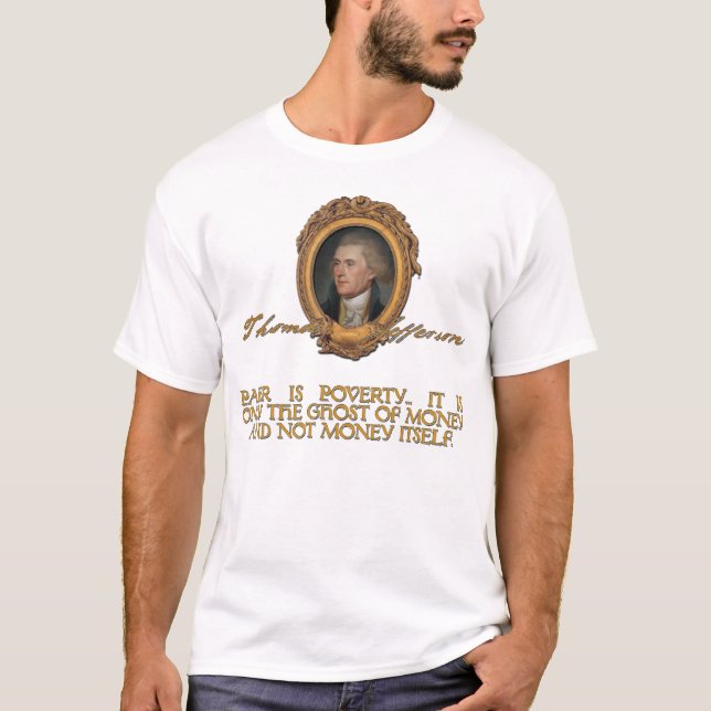 Jefferson på pappra pengar tee (Framsida)