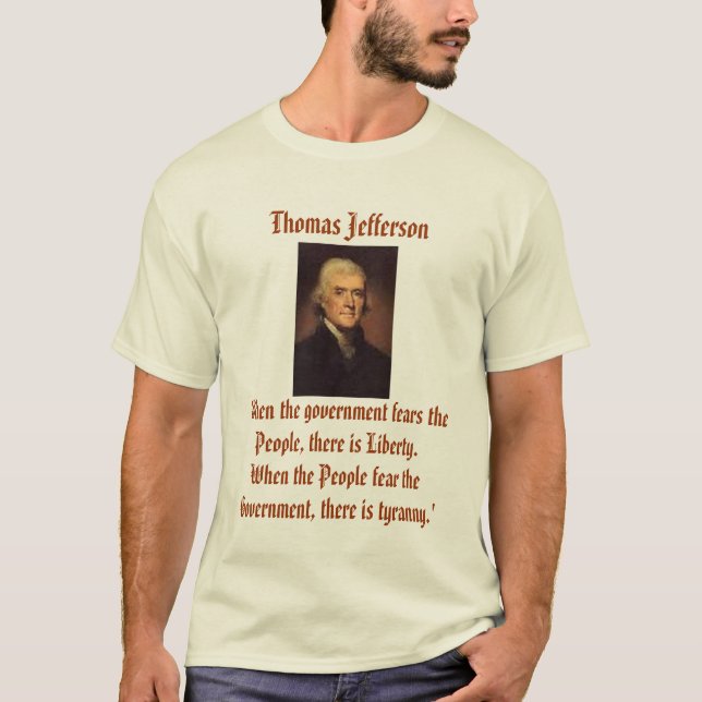 Jefferson på TyrannyT-tröja Tee Shirt (Framsida)