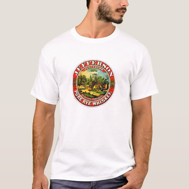 Jefferson Rye Whiskey - T-tröja Tee (Framsida)