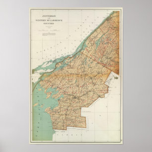 Jefferson St Lawrence län Poster