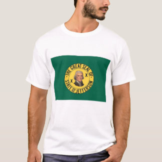 Jefferson statlig flagga t-shirt