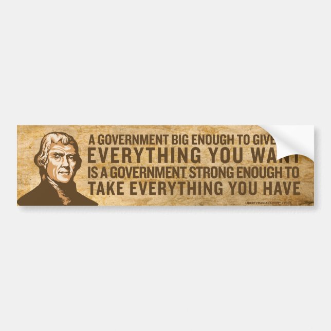 Jefferson stor regerings- bildekal (Framsidan)
