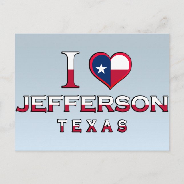 Jefferson �, Texas Vykort (Framsida)
