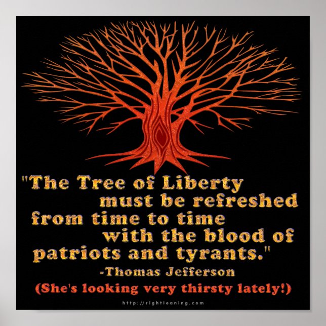 Jefferson Träd of Liberty Poster (Framsidan)