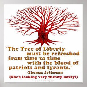 Jefferson Träd of Liberty Poster