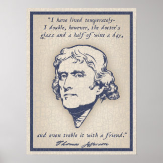 Jefferson - Vin Poster