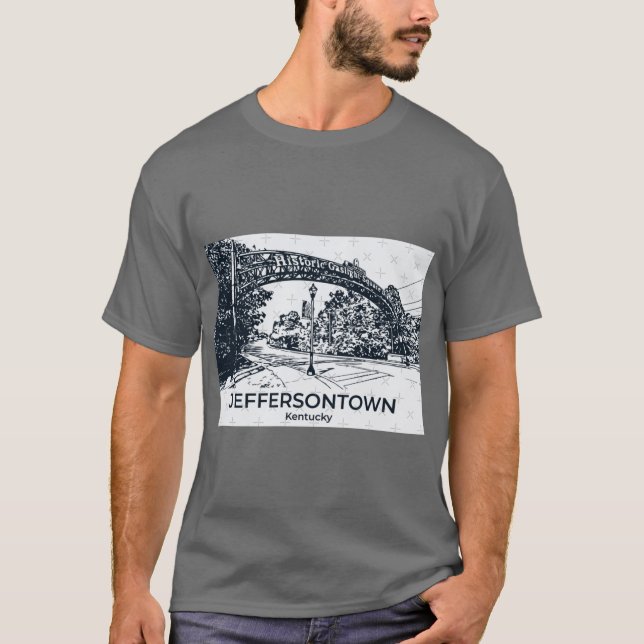 Jeffersontown Kentucky T Shirt (Framsida)