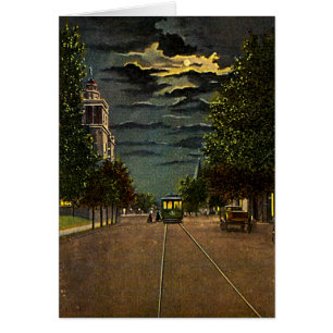 Jeffersonville Indiana östlig kastanj 1915 Hälsningskort
