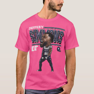 Jeffery Simmons Tennessee Tecknad T Shirt
