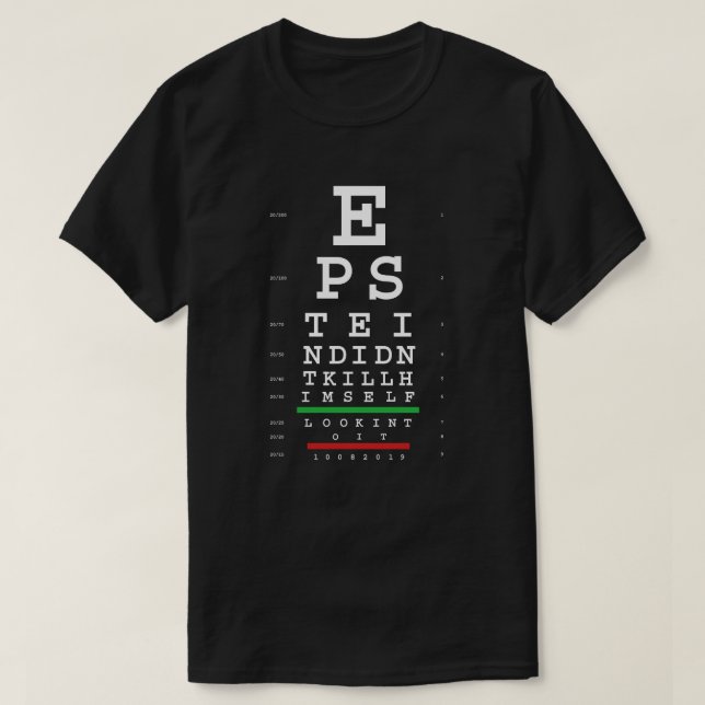 Jeffrey gjorde det inte t shirt (Design framsida)