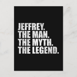 Jeffrey namn, Jeffrey Mannen Myten Legenden Vykort