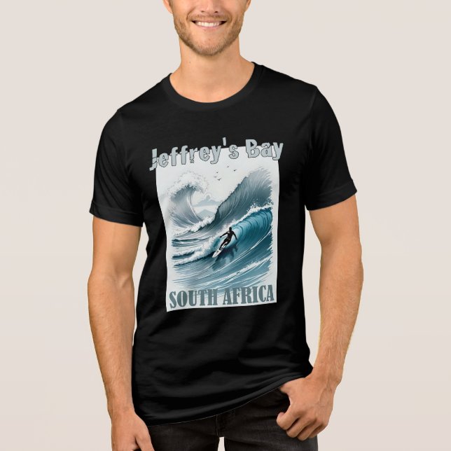 Jeffrey's Bay Surfing Äventyr T Shirt (Framsida)