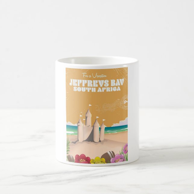 Jeffreys Bay Sydafrika vintage resemärke Kaffemugg (Center)