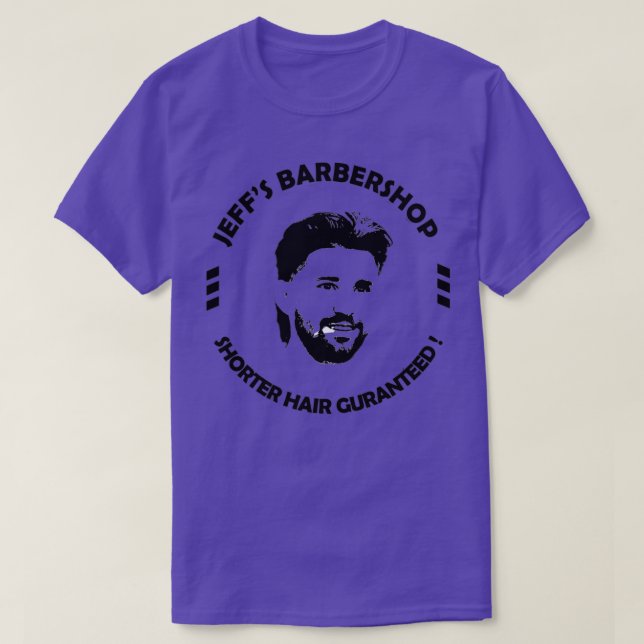 Jeffx27s Barbershop 5 T Shirt (Design framsida)
