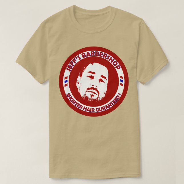 Jeffx27s Barbershop 7 T Shirt (Design framsida)
