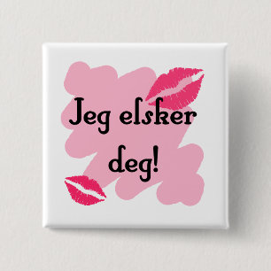 Jeg elskergrad - norrman älskar jag dig knapp