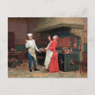Jehan Georges Vibert - Marvelous Sauce Helg Vykort