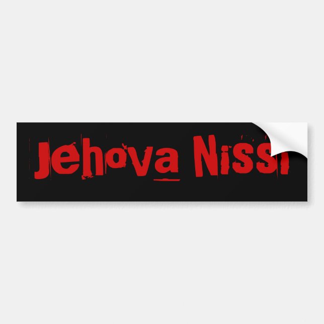 Jehova Nissi Bildekal (Framsidan)
