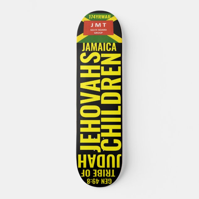 JEHOVAH CHILDREN:JAMAICA Skateboard (Framsida)