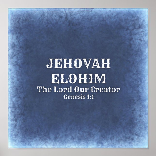 Jehovah Elohim poster (Framsidan)