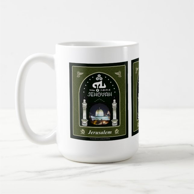 JEHOVAH Jerusalem Kaffemugg (Vänster)