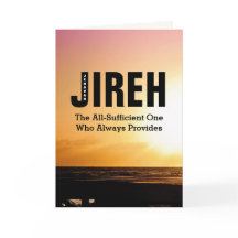 JEHOVAH JIREH Anpassningsbar inspirationskort