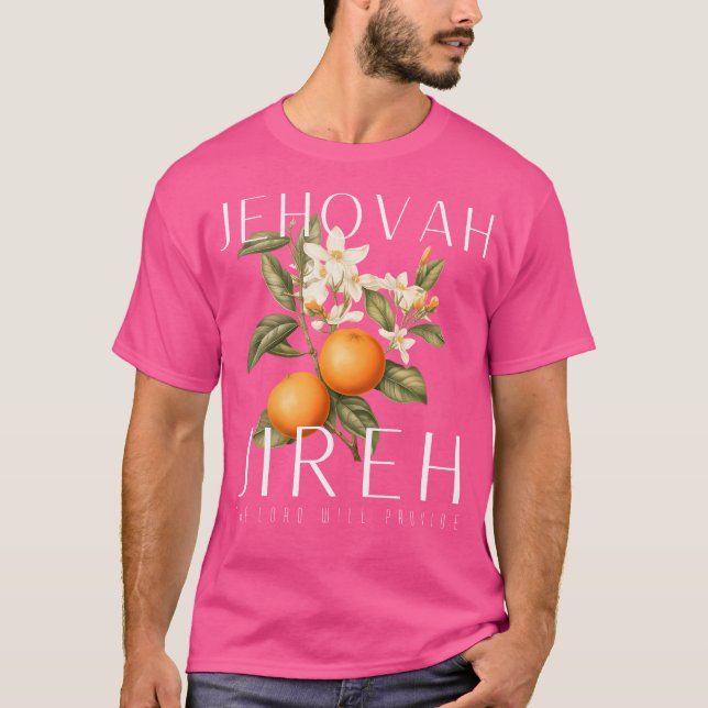 Jehovah Jireh Graphic Christian Jesus Retro Fruit T Shirt (Framsida)