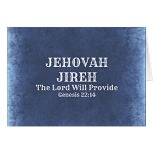 Jehovah Jireh Hälsningskort