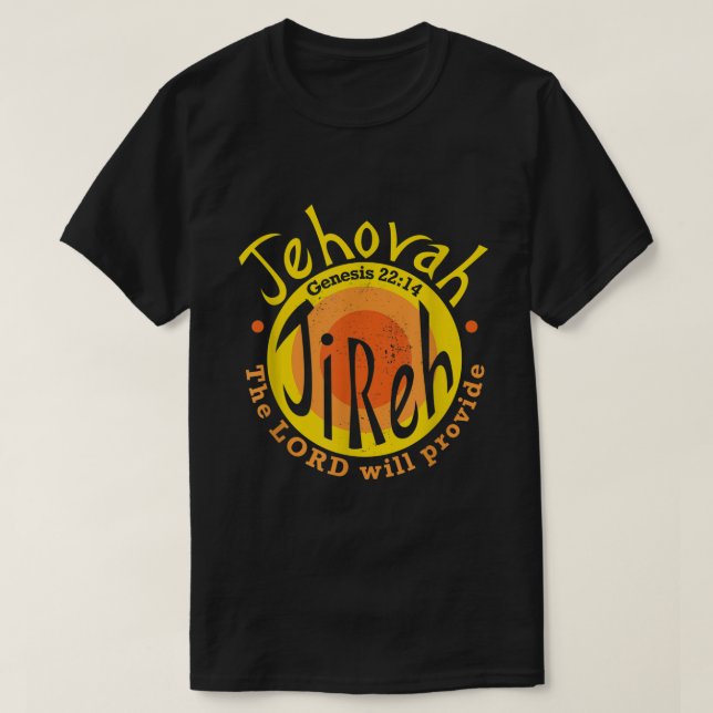 Jehovah Jireh Herren kommer att tillhandahålla Nam T Shirt (Design framsida)