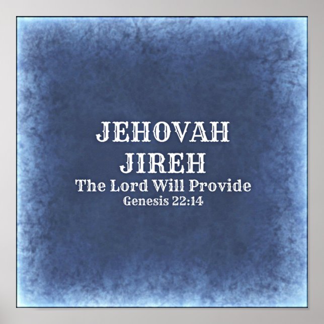 Jehovah Jireh Poster (Framsidan)