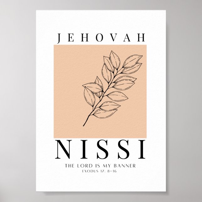 Jehovah Nissi Printable Poster (Framsidan)