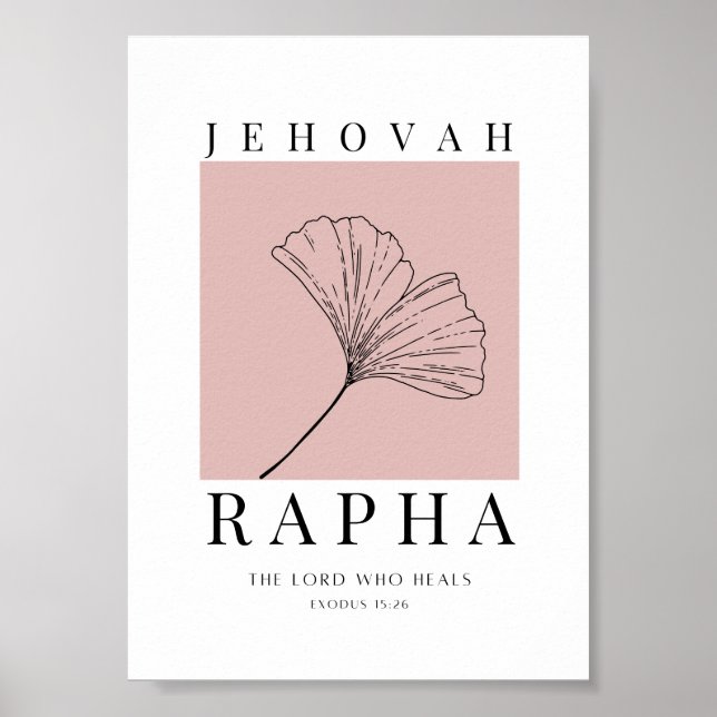 Jehovah Rapha Printable Poster (Framsidan)