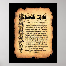Jehovah Rohi, Lord our Shepherd: Guds Namn Poster