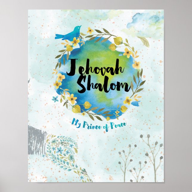 Jehovah Shalom - Fredspartiets Poster (Framsidan)