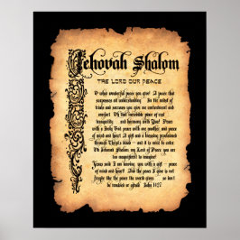 Jehovah Shalom, Lord our Peace: Guds Namn Poster