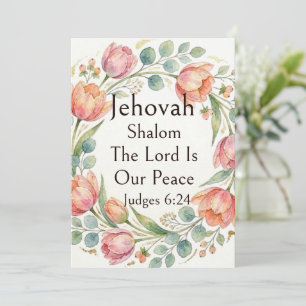 Jehovah Shalom, Pastell Tulpaner Eukalyptus Whimsi Inbjudningar