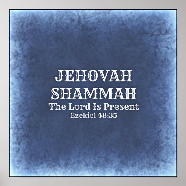 Jehovah Shammah Poster (Framsidan)