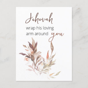 Jehovah skrapar hans älskande arm runt dig vykort